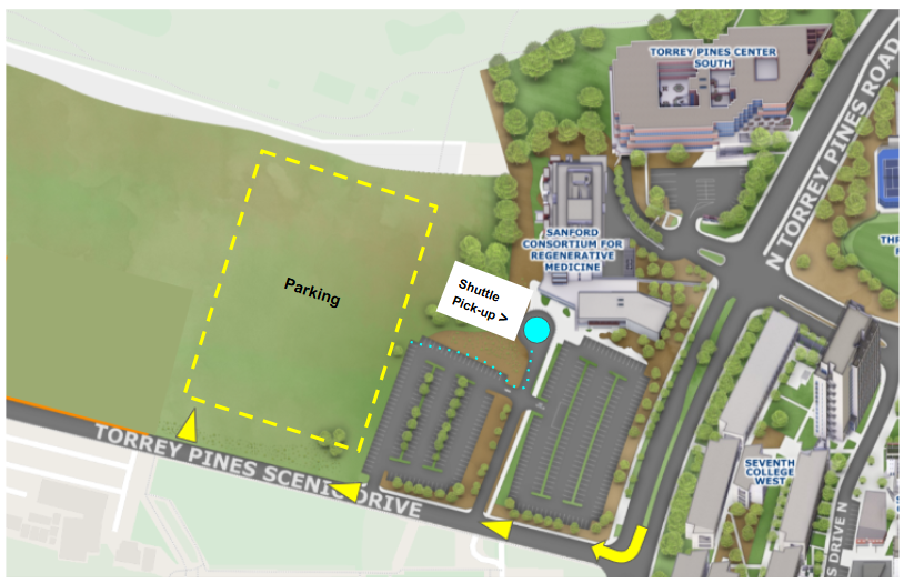 map of where to access parking